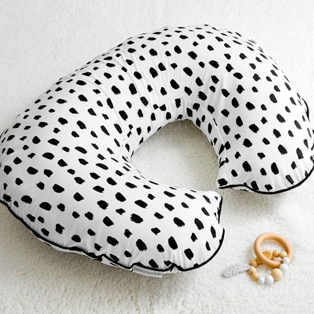 Pottery Barn Exclusive Boppy Nursing Pillow- Brush Stroke (polka dots)